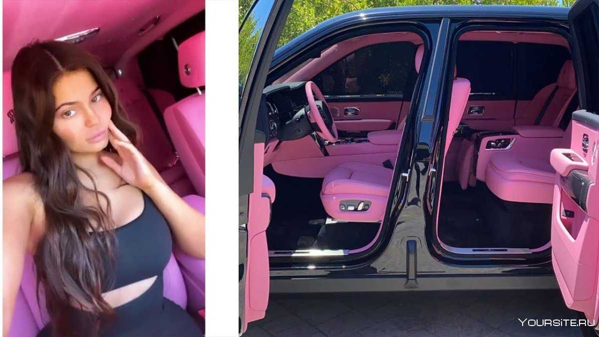 Kylie jenner debuts new $300k rolls royce with customized pink interior — watch - hollywoodlife.com