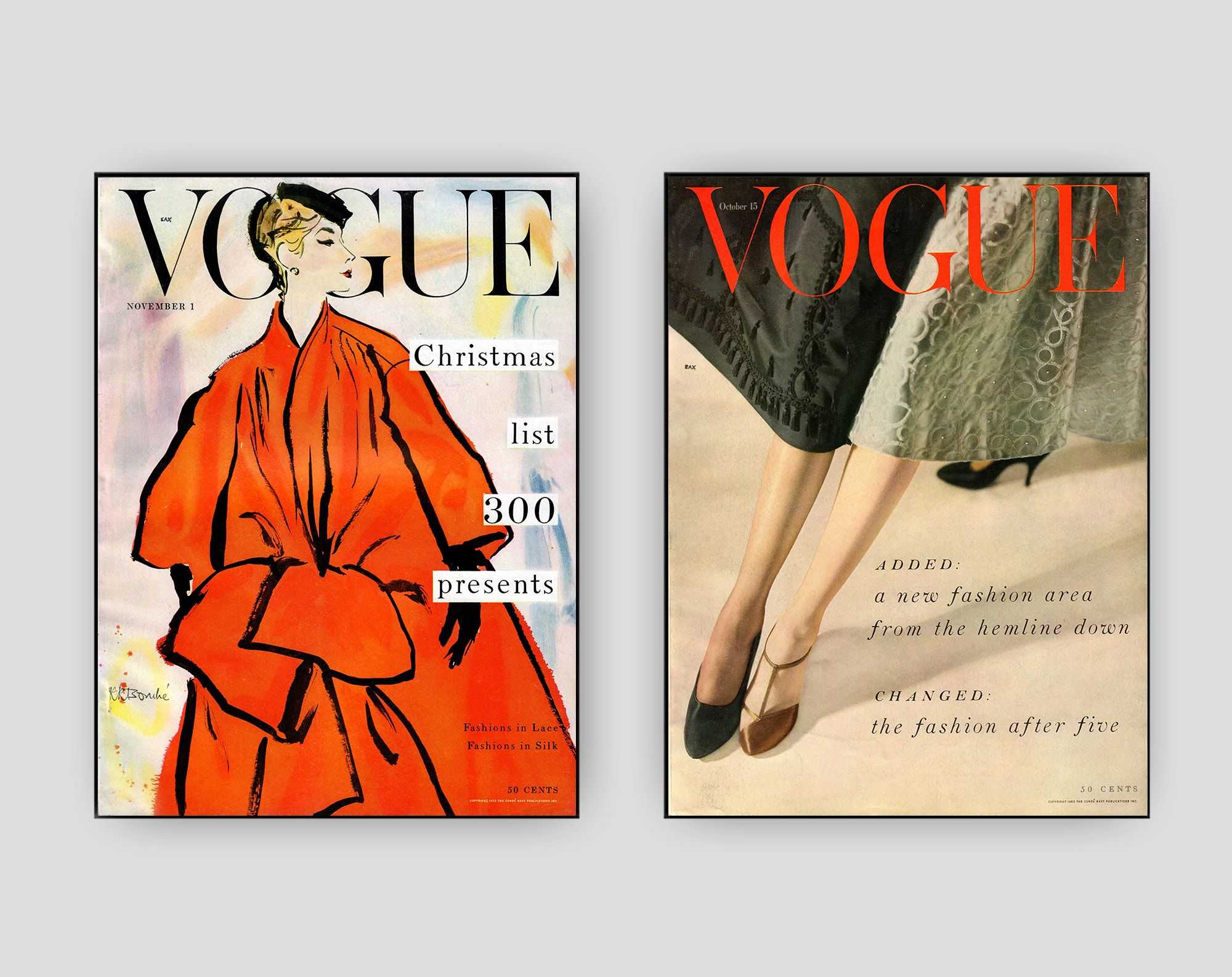 Гламурные 40-е: колоритные снимки из истории обложек легендарного журнала vogue (часть 2)